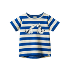 Nature Baby Organic Cotton S/S River Tee (Dog Walk Blue Print)