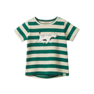 Nature Baby Organic Cotton S/S River Tee (Dog Walk Peppermint Print)