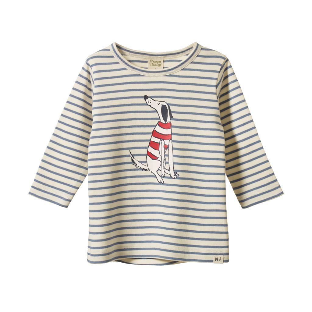 Nature Baby Organic Cotton L/S River Tee (Best Friend Stripe)