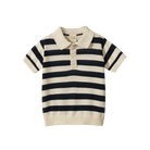 Nature Baby Stevie Polo (Navy Bold Stripe)