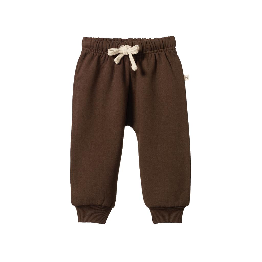 Nature Baby Organic Cotton Sunday Track Pants (Pinecone)