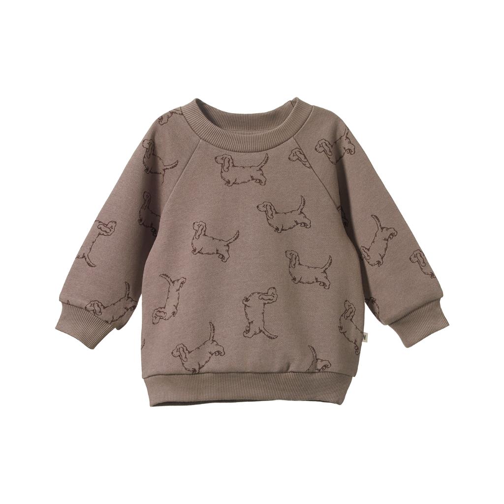 Nature Baby Organic Cotton Emerson Sweater (Happy Hounds Print)