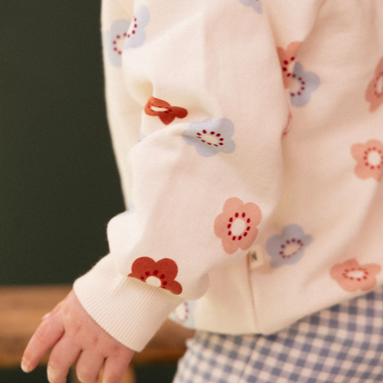 Nature Baby Emerson Sweater (Flora Stamp Print)