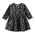Nature Baby L/S Twirl Dress (Navy Pollyanna Print)