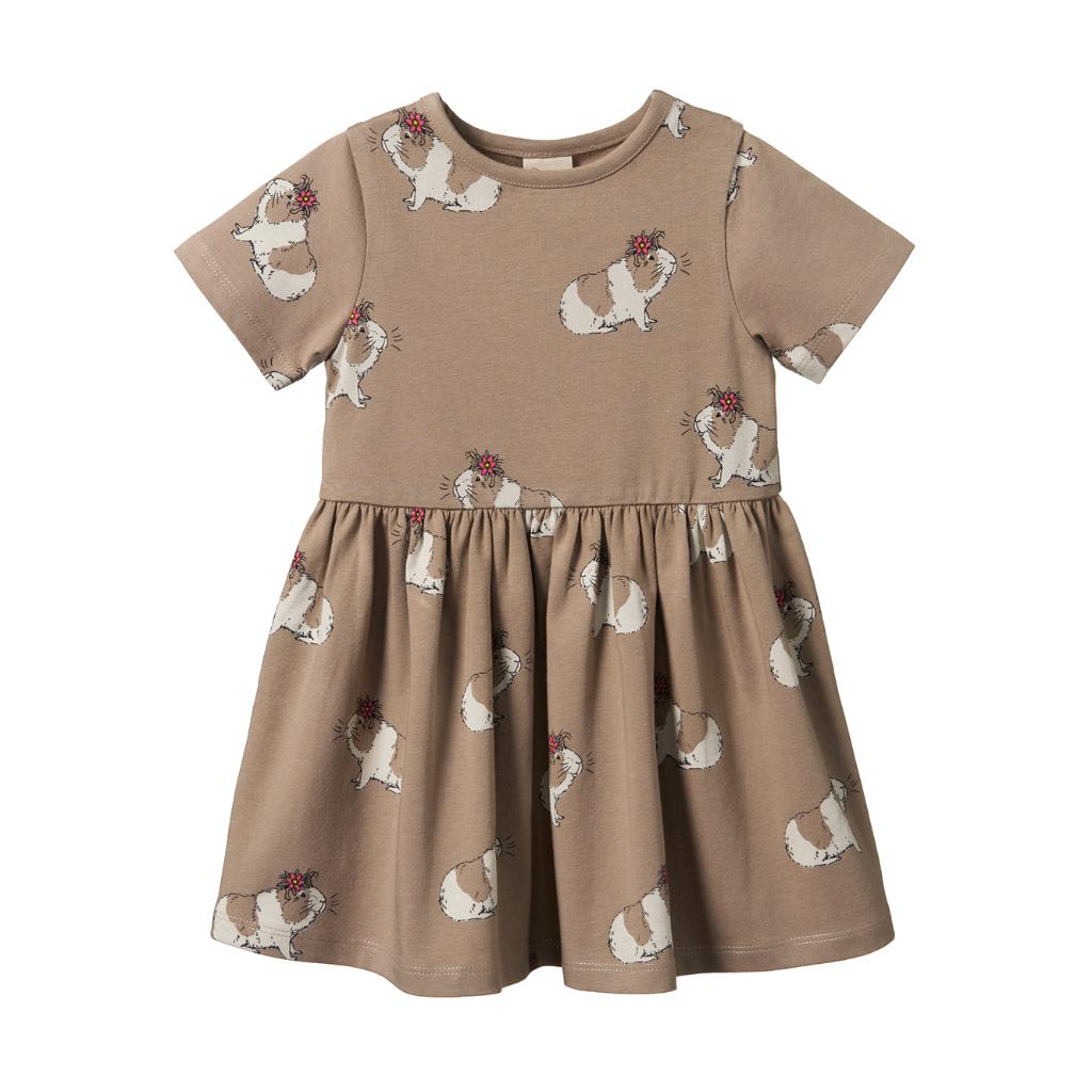 Nature Baby Saturday Dress (Moon Flower Gala Print)