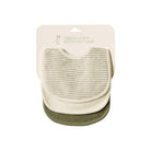 Nature Baby Dribble Bibs 3pk (Nettle Pinstripe/Natural/Nettle)