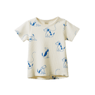 Nature Baby Waffle S/S River Tee (Dog Walk Print)