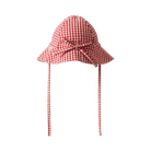 Nature Baby Sunhat (Red Gingham)