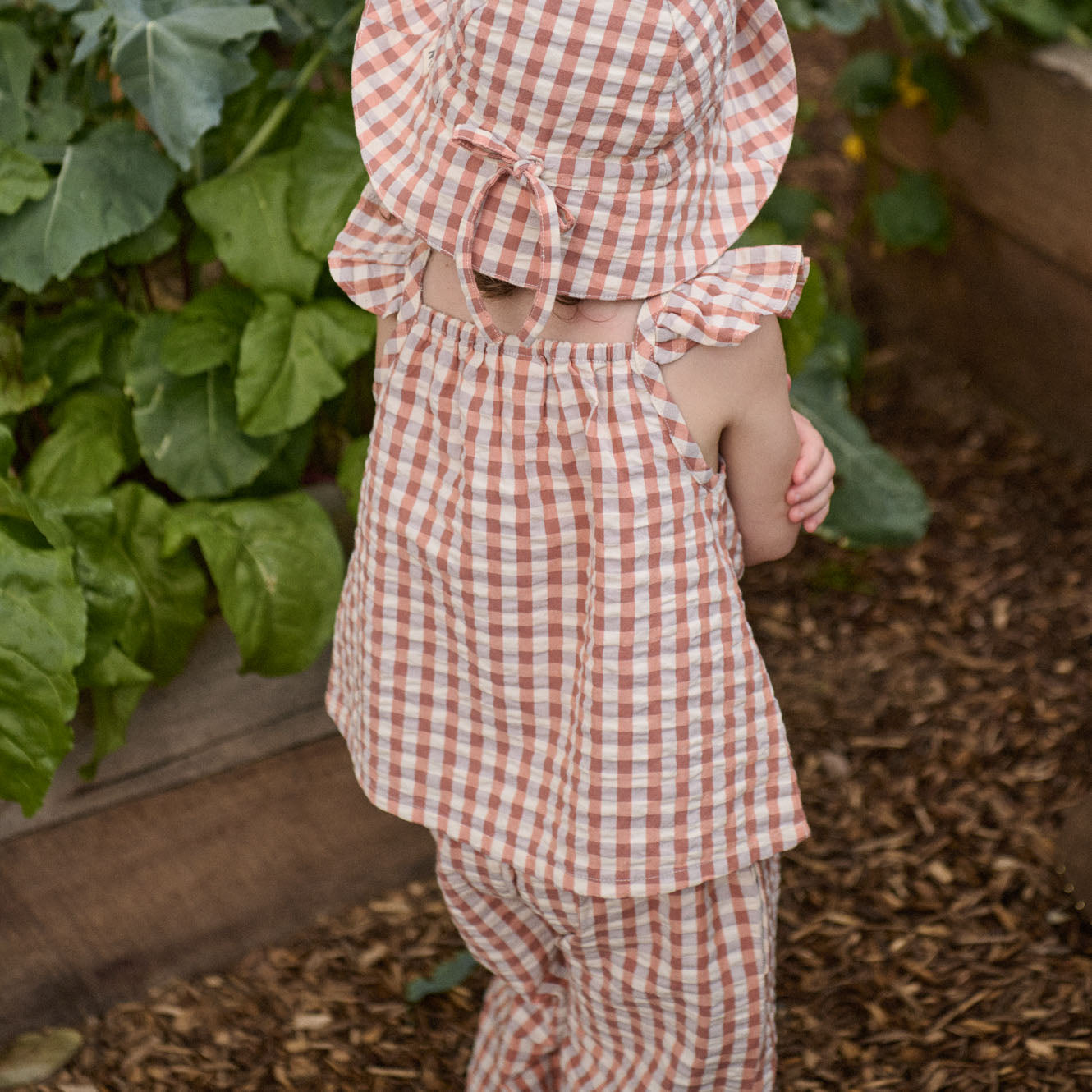Nature Baby Sunhat (Dandelion Gingham)