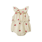 Nature Baby Muslin Plum Suit (Red Flora)