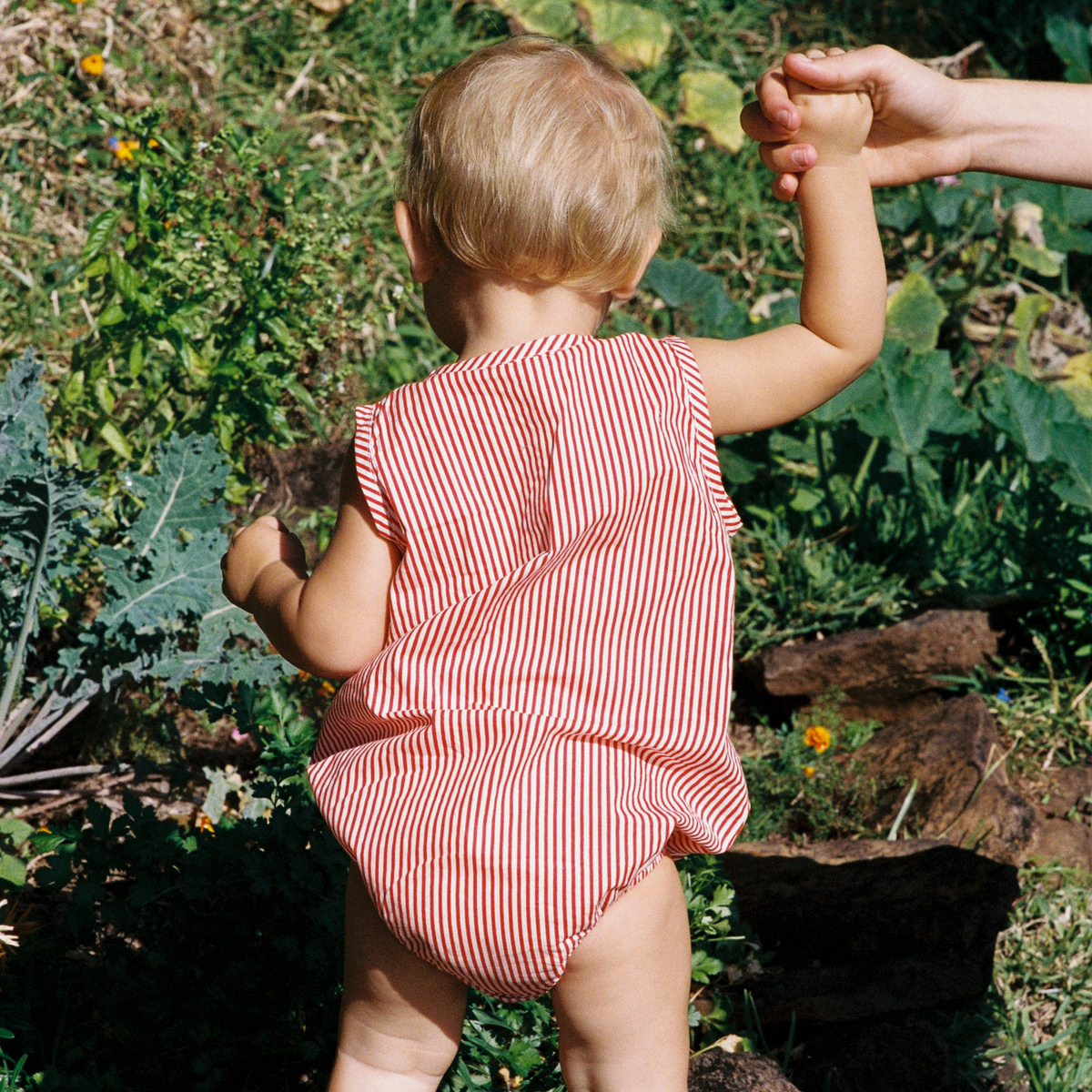 Nature Baby Cedar Suit (Meri Stripe)