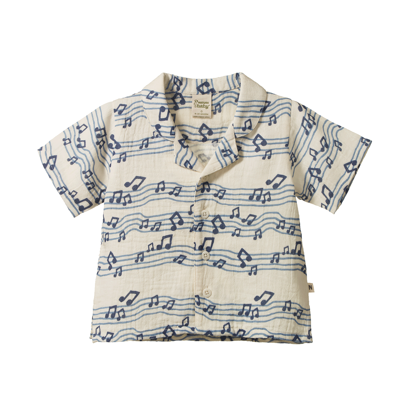 Nature Baby Muslin Guthrie Shirt (Rhythm Print)