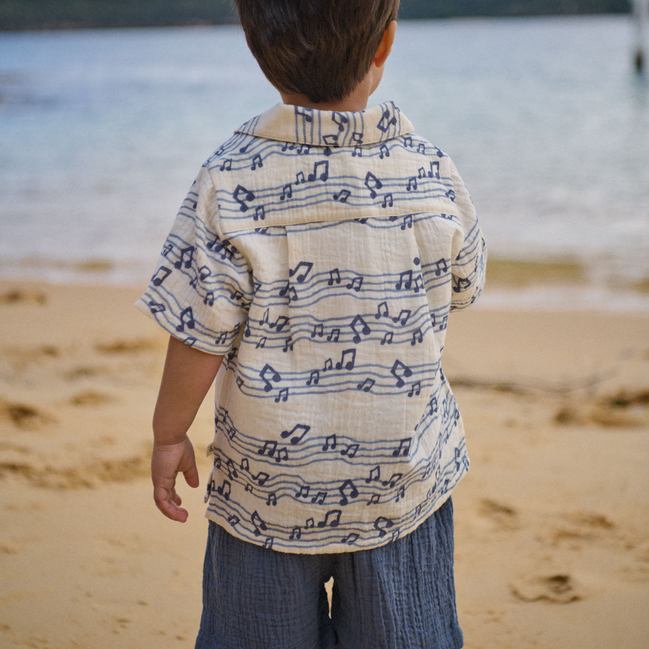 Nature Baby Muslin Guthrie Shirt (Rhythm Print)