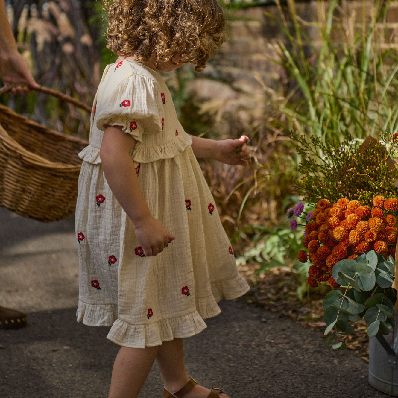 Nature Baby Valentina Dress (Red Flora)