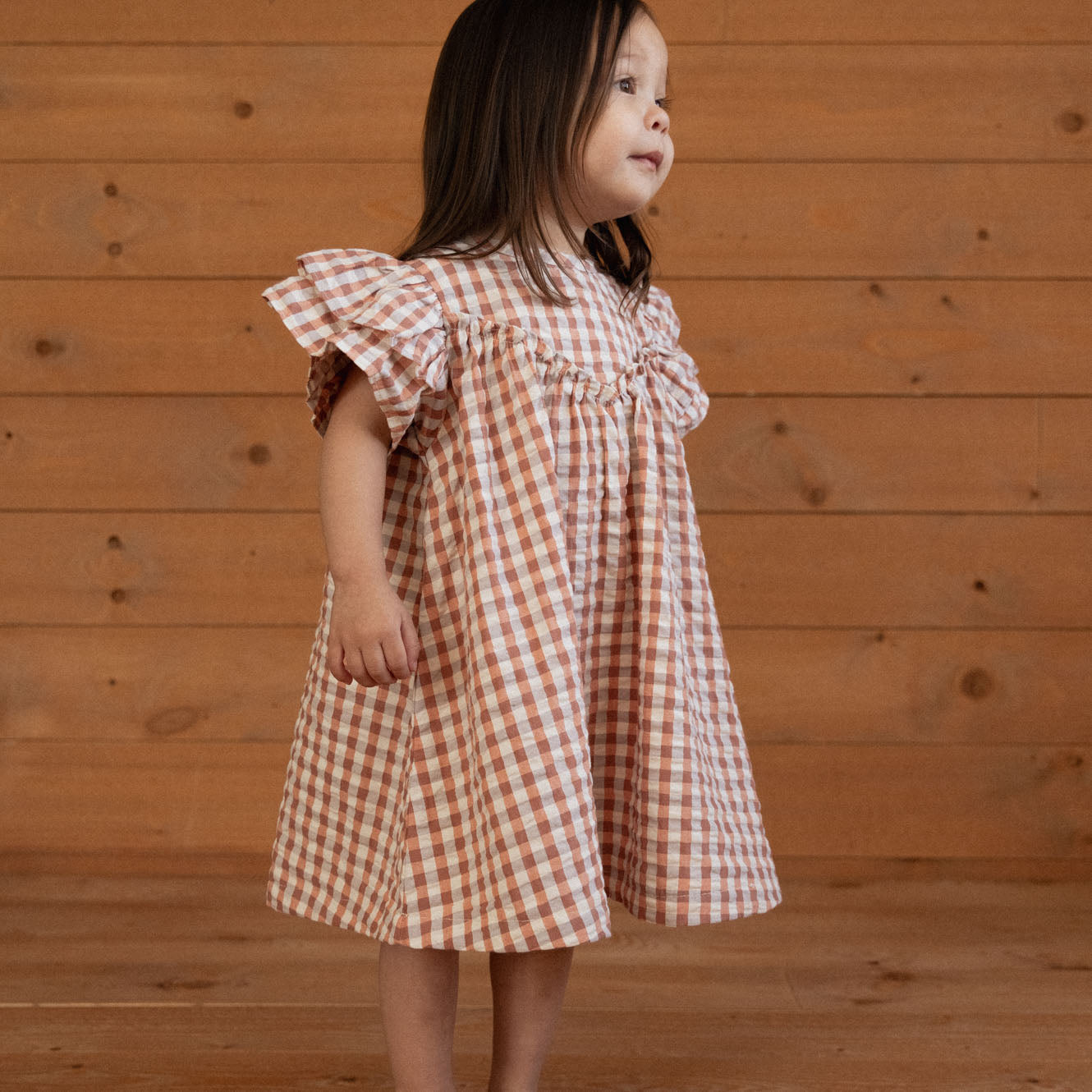 Nature Baby Una Dress (Dandelion Gingham)