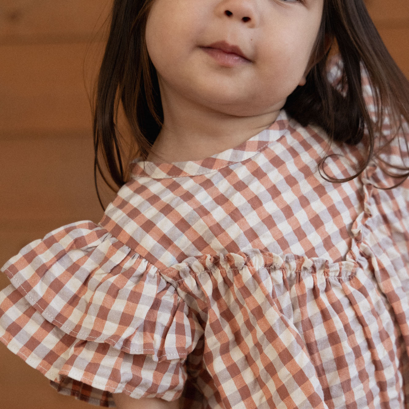 Nature Baby Una Dress (Dandelion Gingham)