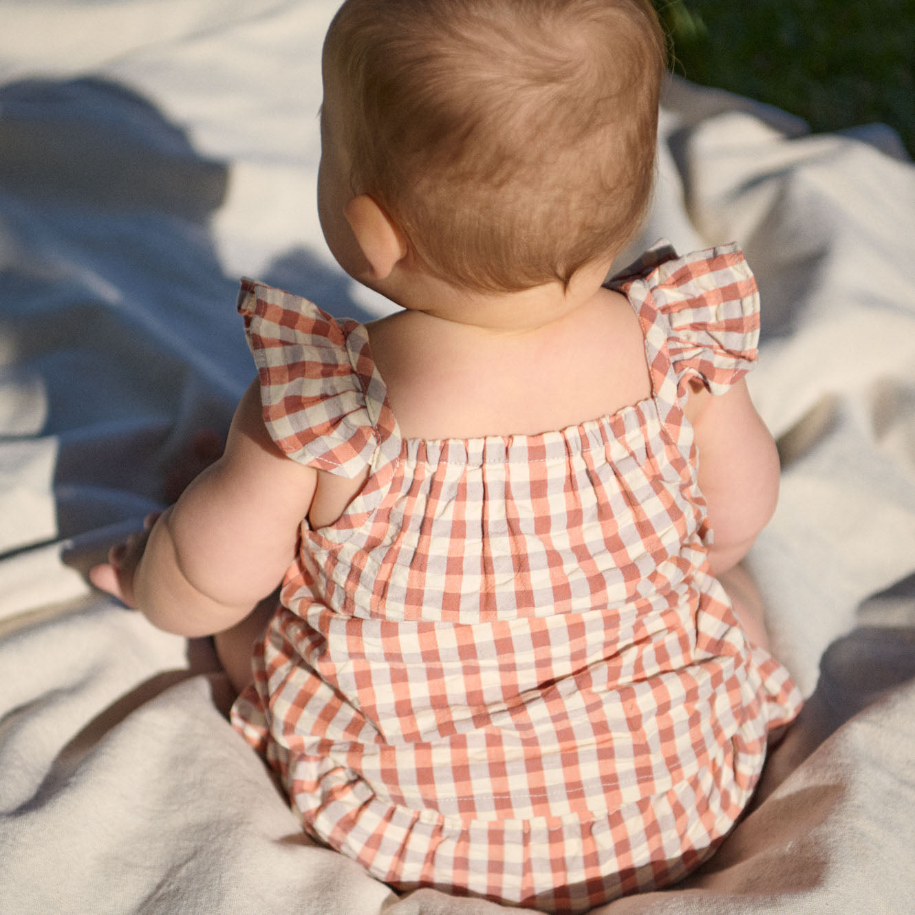 Nature Baby Petal Set Gingham (Dandelion Gingham)