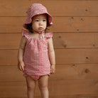 Nature Baby Petal Set (Red Gingham)