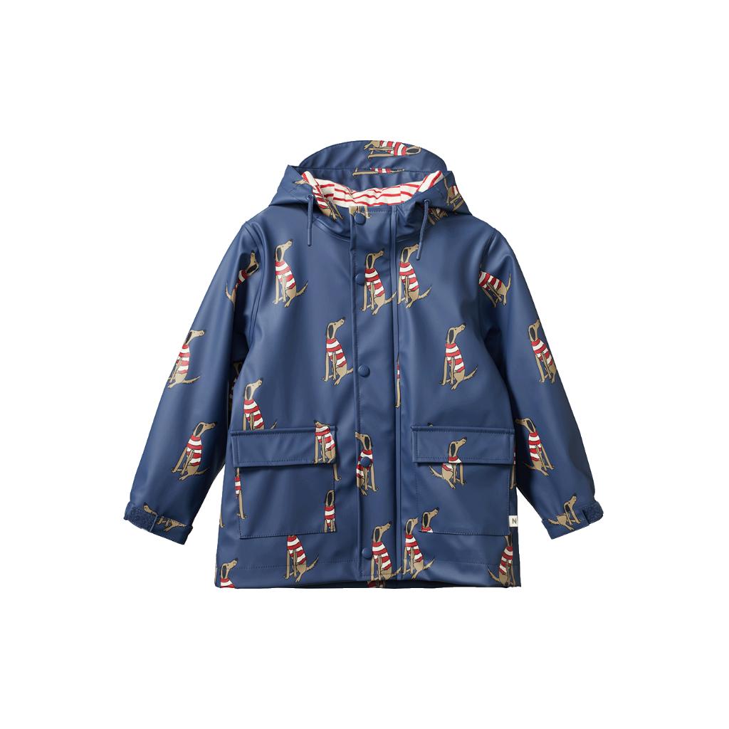 Nature Baby Raincoat (Best Friend Indigo Print)