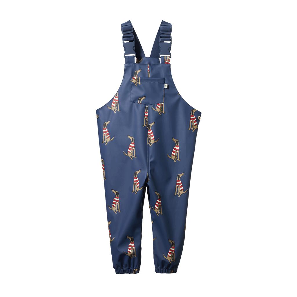 Nature Baby Splash Overalls (Best Friend Indigo Print)