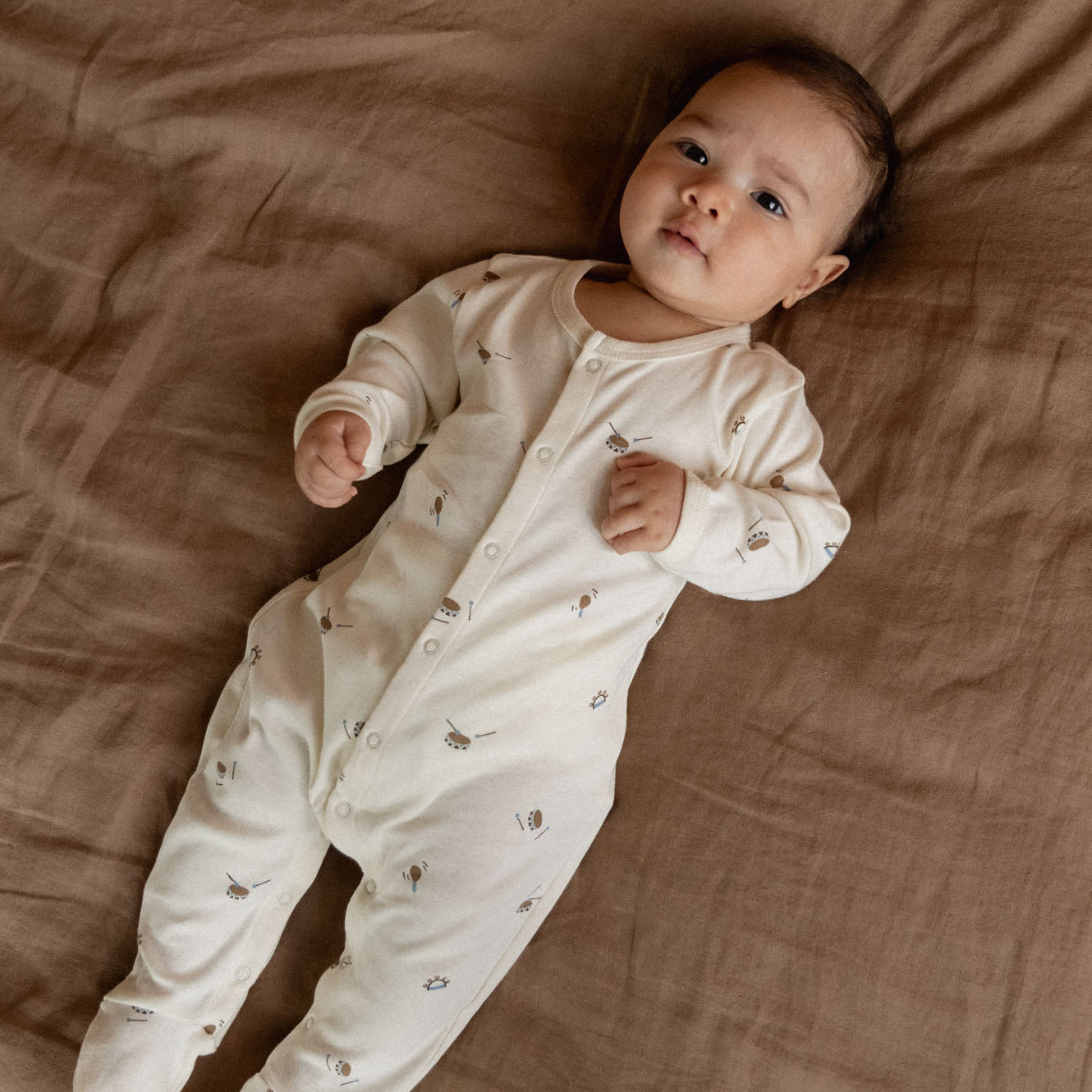 Nature Baby Organic Cotton Stretch & Grow (Mini Music Print)