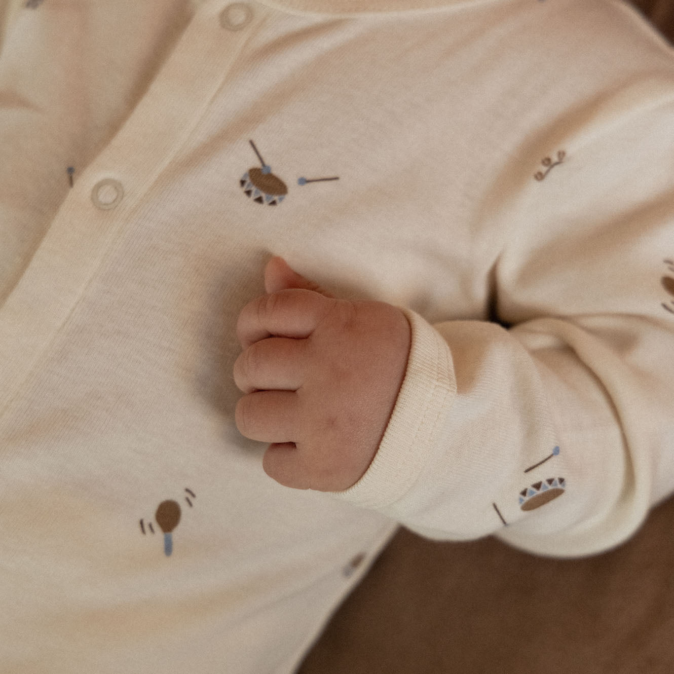 Nature Baby Organic Cotton Stretch & Grow (Mini Music Print)