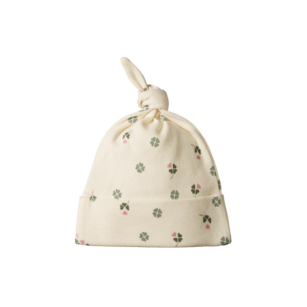Nature Baby Organic Cotton Knotted Beanie (Lucky Print)