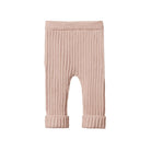 Nature Baby Cotton Knit Lou Pants (Rose Dust)