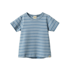 Nature Baby Organic Cotton S/S River Tee (Blue Stripe Trio)