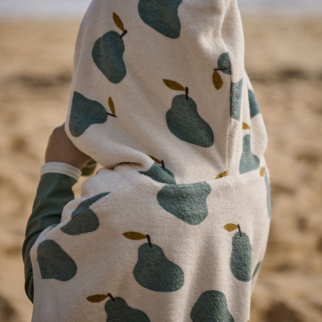 Nature Baby Poncho Towel (Pear Print)