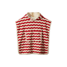 Nature Baby Poncho Towel (Waves Red Print)
