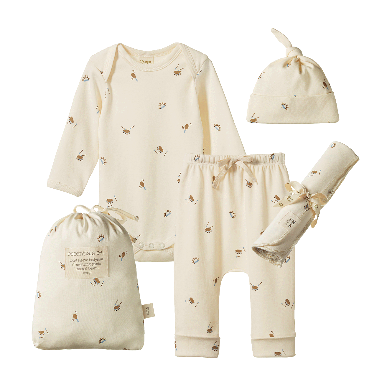 Nature Baby Essentials Set (Mini Music Print)