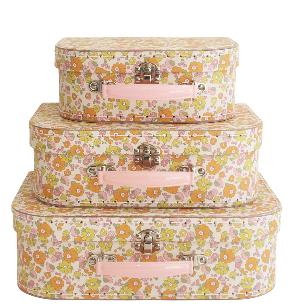 alimrose set of 3 carry cases in chloe marigold print