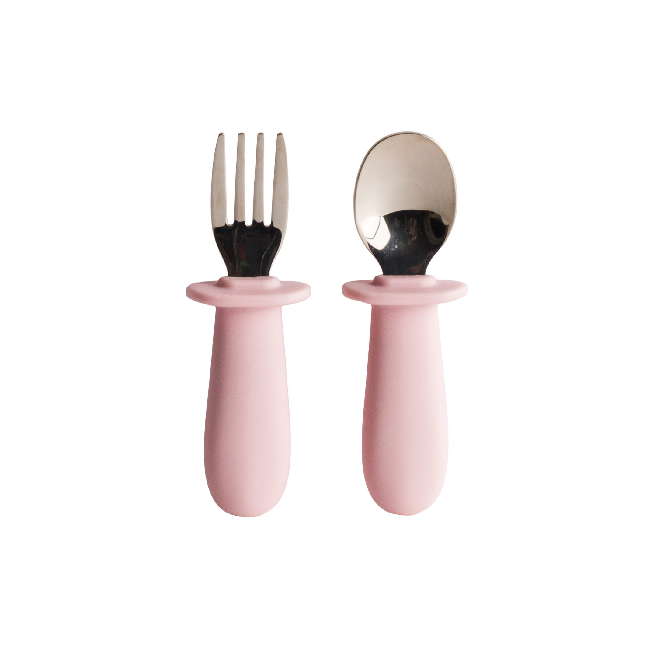 Nestling Baby Cutlery 2pk (Dusty Pink)