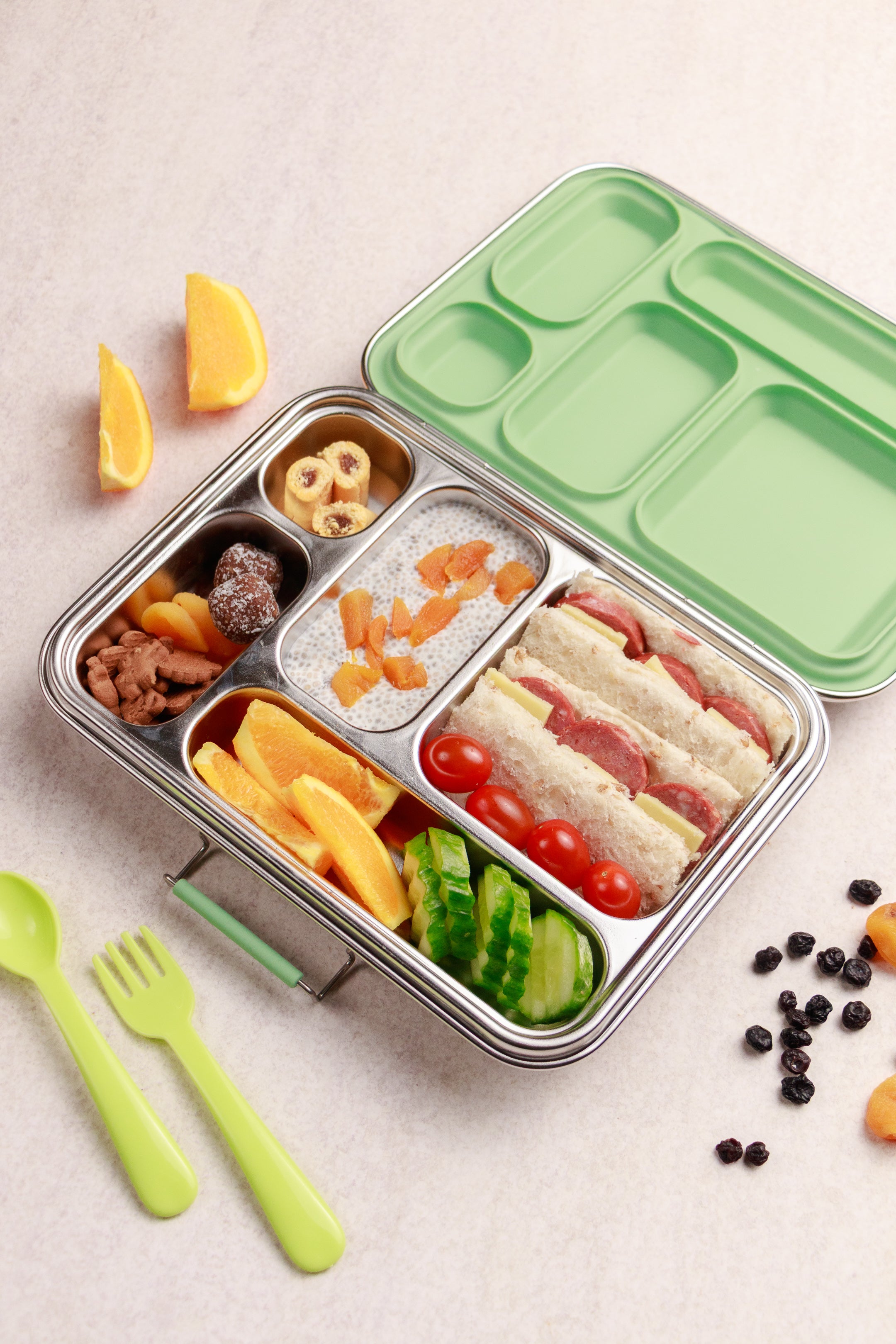 Nestling Stainless Steel Bento Box (Sage)