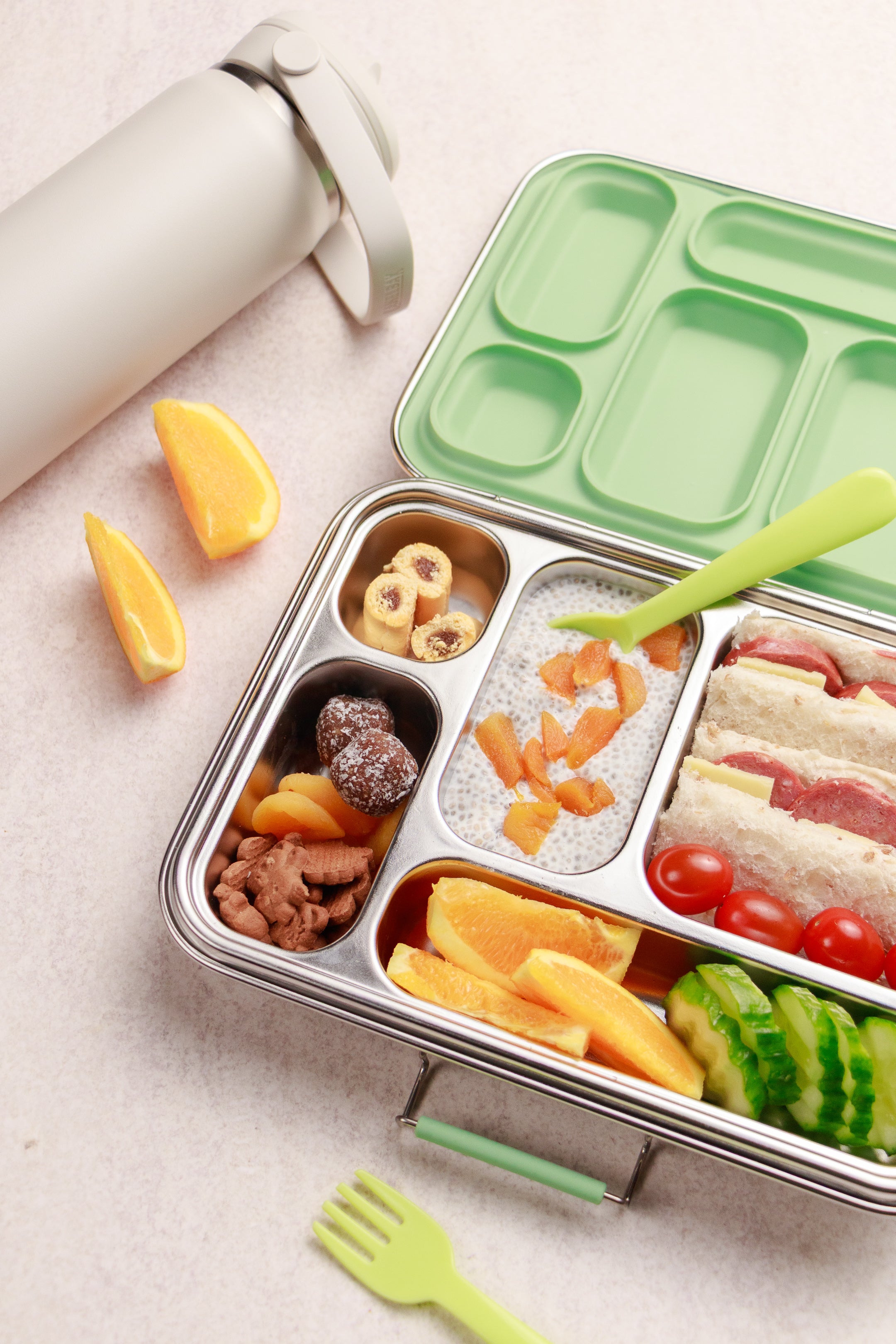 Nestling Stainless Steel Bento Box (Sage)