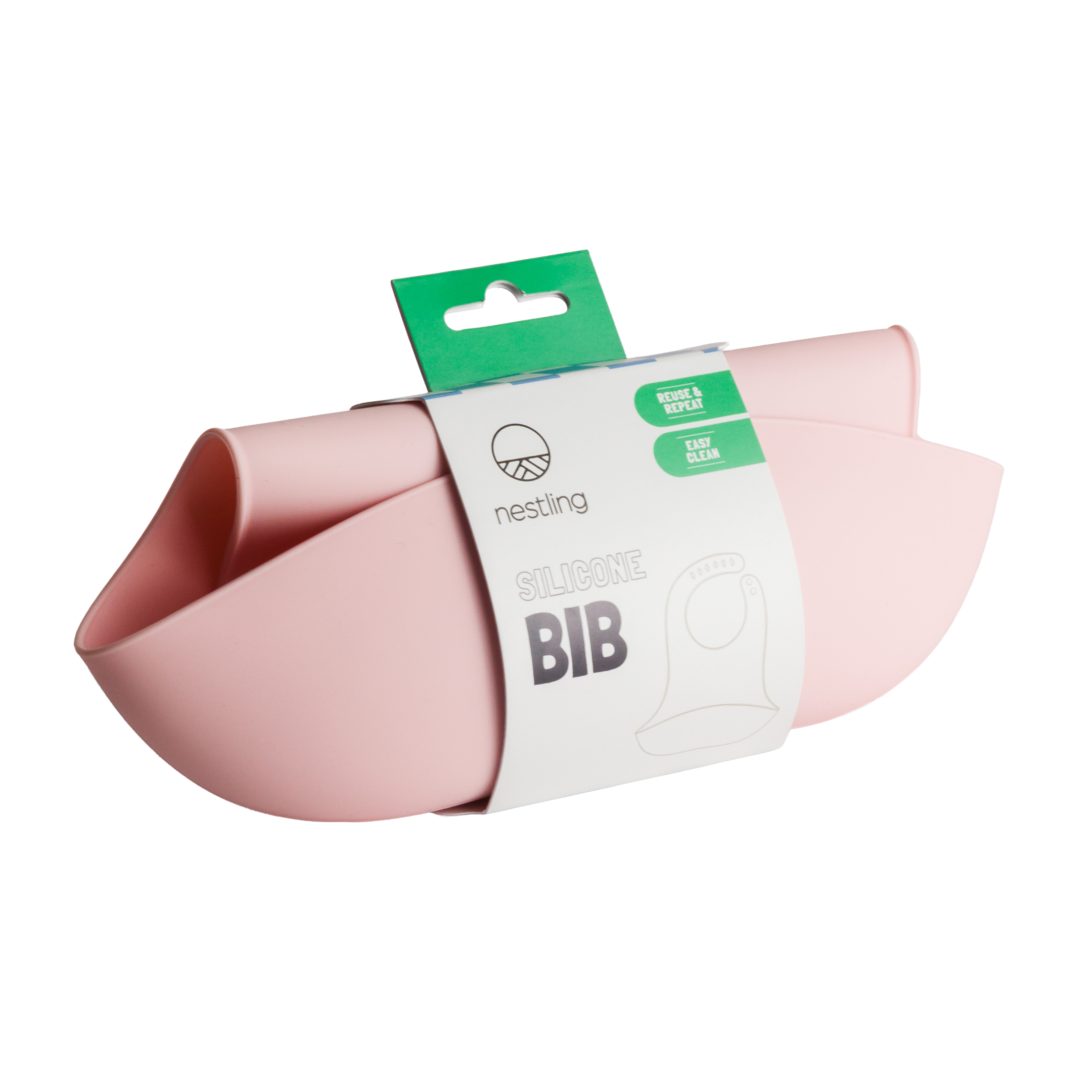 Nestling Silicone Bib (Dusty Pink)
