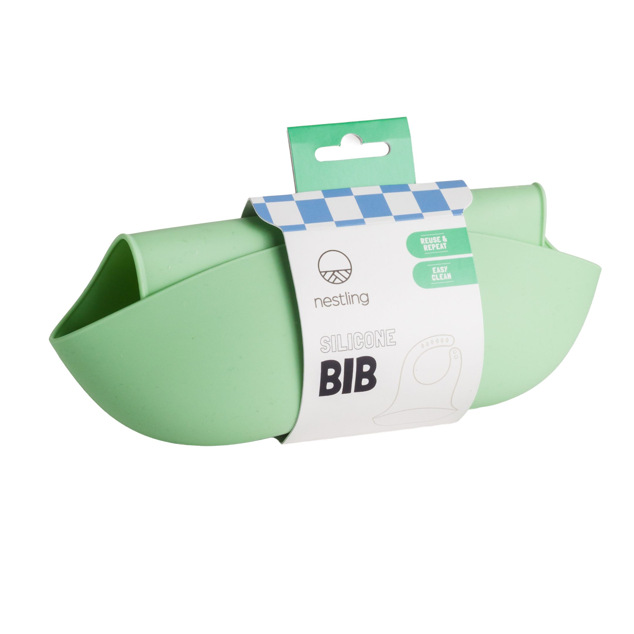 Nestling Silicone Bib (Sage)