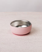 Nestling Stainless Steel Suction Bowl (Dusty Pink)