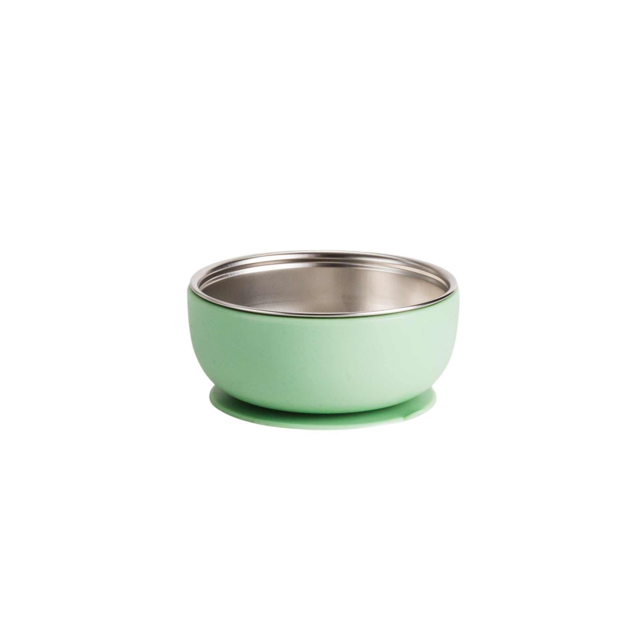 Nestling Stainless Steel Suction Bowl (Sage)
