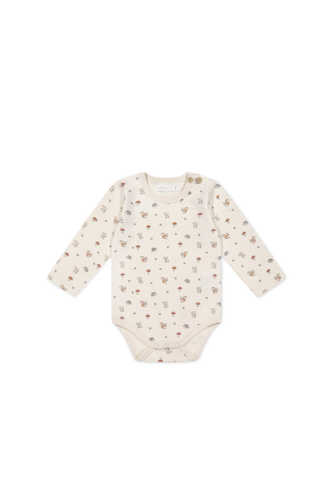 Jamie Kay Organic Cotton Fernley L/S Bodysuit (Woodland Friends)