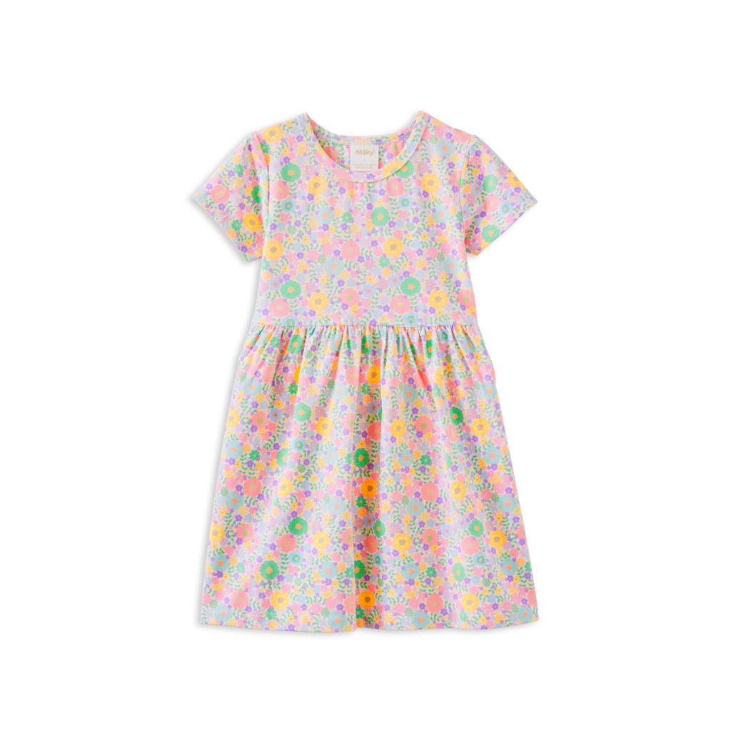 Milky Pastel Garden Dress