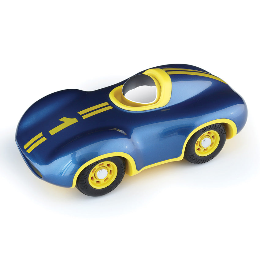 Playforever Mini Speedy Boy Car (Metallic Blue & Yellow)