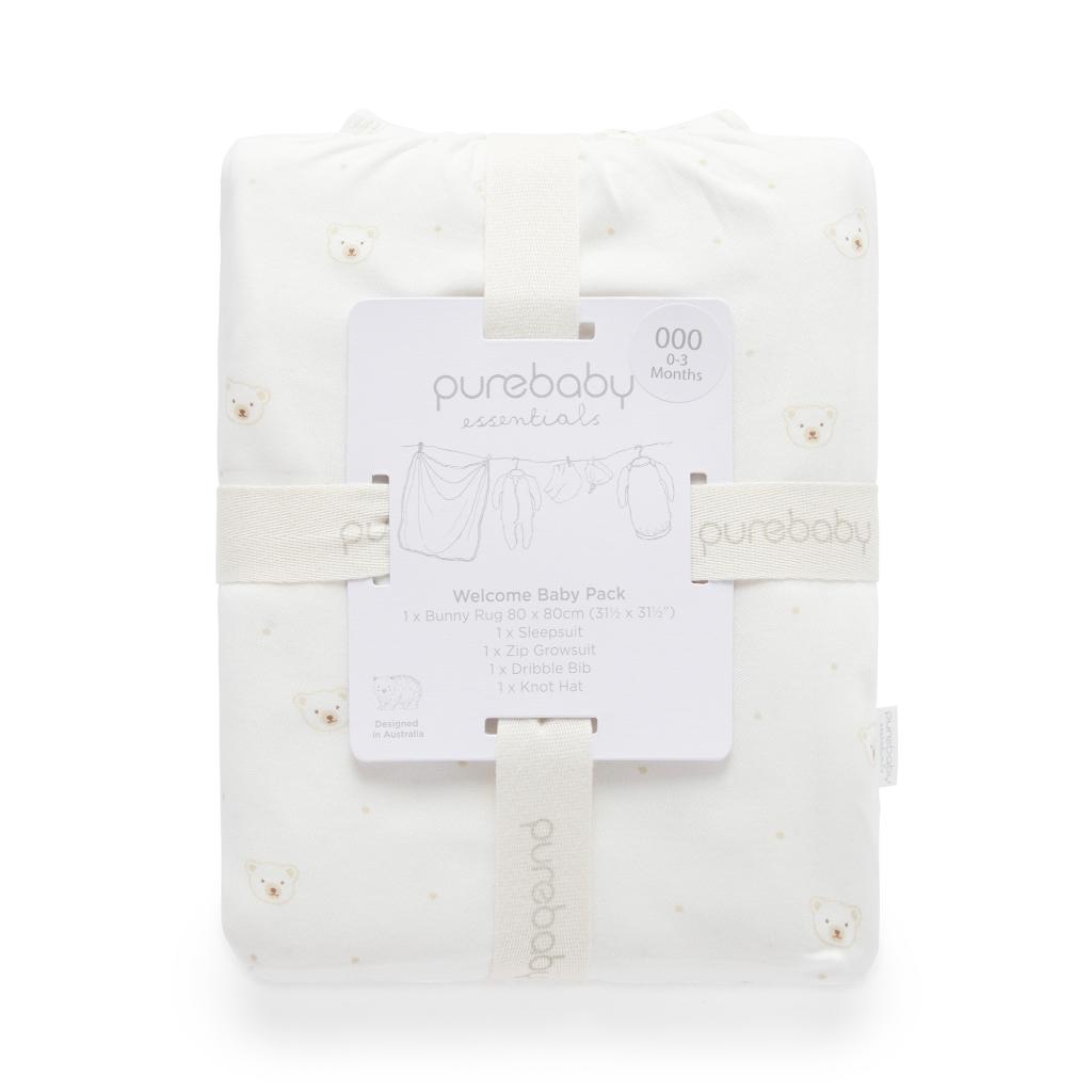 Purebaby Welcome Baby Pack (Vanilla Bear)