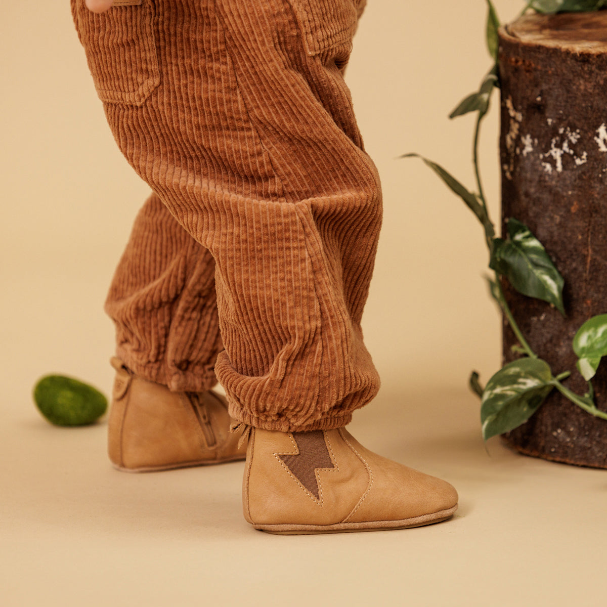 Pretty Brave Baby Electric Boots (Tan)