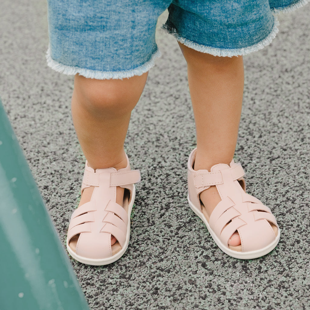 pretty brave billie sandal in blush pink