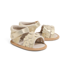 Pretty Brave Hearts Baby Sandal (Gold Sparkle)