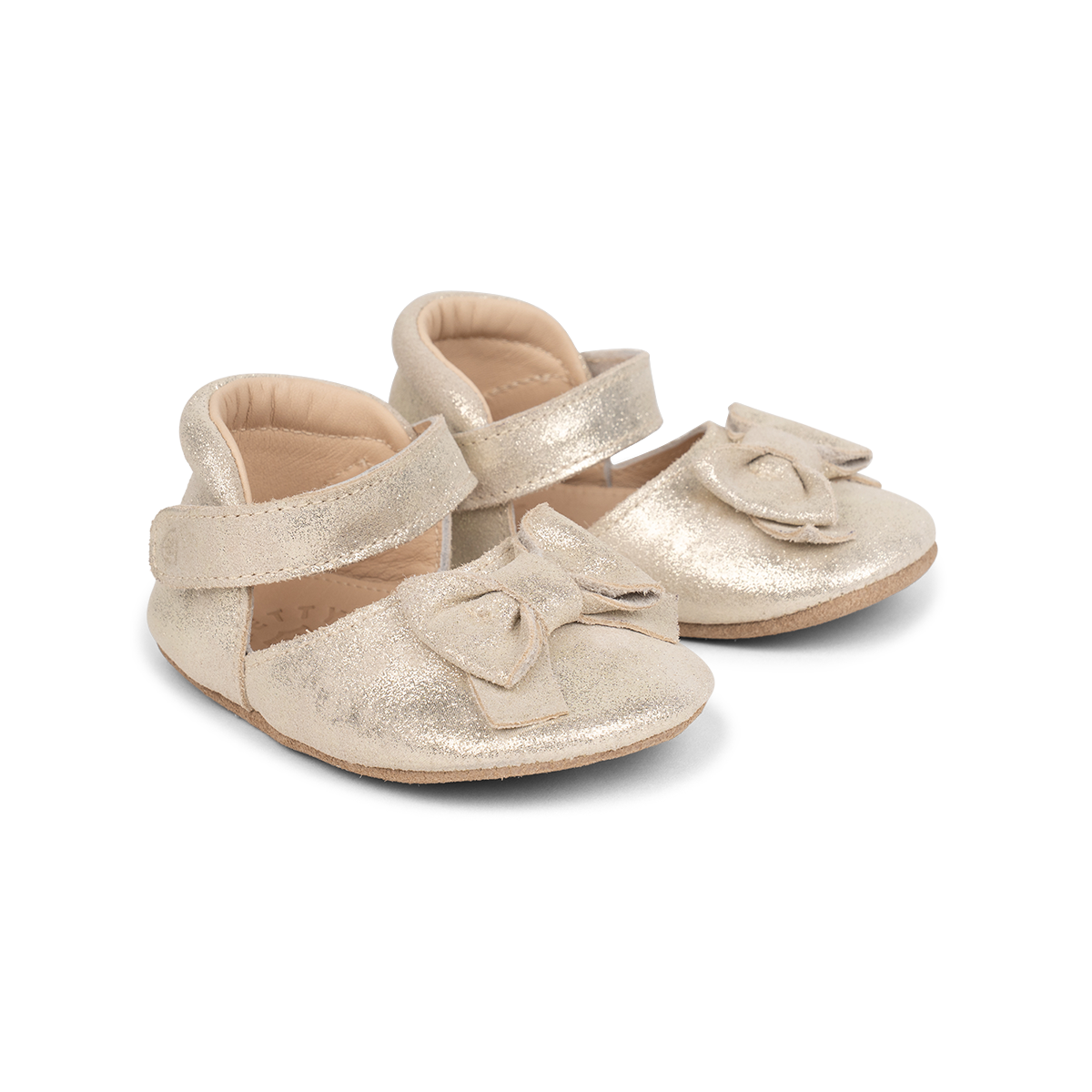 Pretty Brave Bella Baby Shoes (Gold Shimmer)