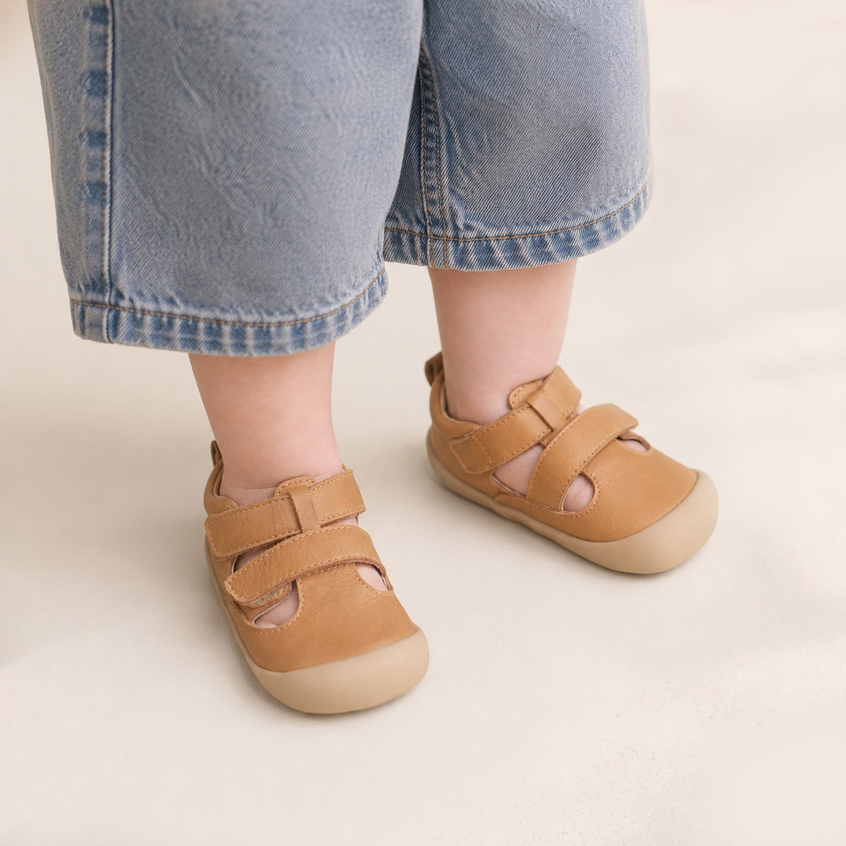 Pretty Brave Toddler Tyler Sandals (Tan)