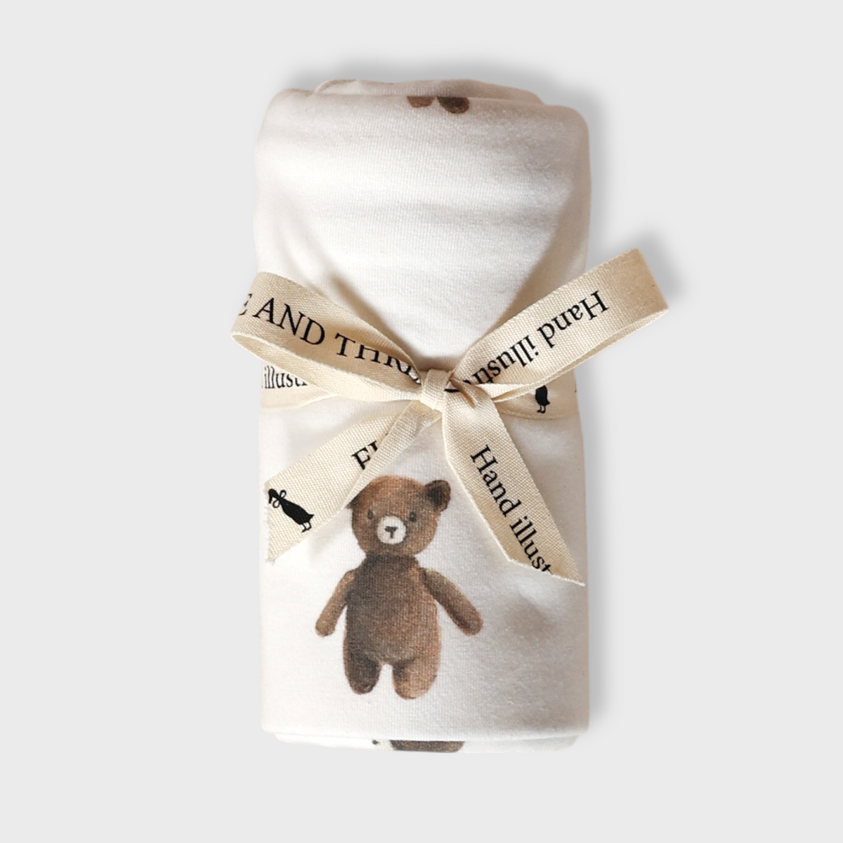 Fledge & Thread Stretch Swaddle Wrap (Teddy Bear)
